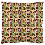 Purple Glasses Girl Pattern Peach Standard Flano Cushion Case (Two Sides) Back