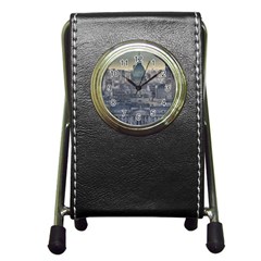 Buenos Aires Argentina Cityscape Aerial View Pen Holder Desk Clock by dflcprintsclothing