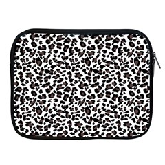 Leopard Spots, White, Brown Black, Animal Fur Print Apple Ipad 2/3/4 Zipper Cases by Casemiro