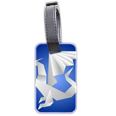 Origami Dragon Luggage Tag (two Sides) by HermanTelo