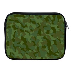 Green Army Camouflage Pattern Apple Ipad 2/3/4 Zipper Cases by SpinnyChairDesigns