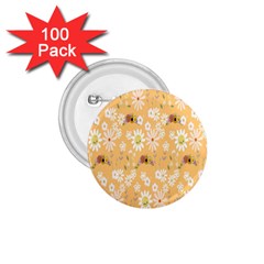 Cream Floral 1 75  Buttons (100 Pack)  by Sparkle