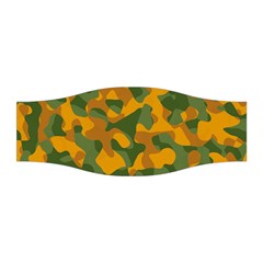 Green And Orange Camouflage Pattern Stretchable Headband by SpinnyChairDesigns