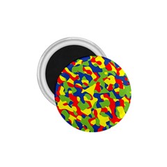 Colorful Rainbow Camouflage Pattern 1 75  Magnets by SpinnyChairDesigns