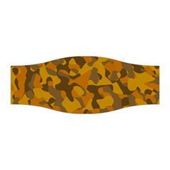 Brown And Orange Camouflage Stretchable Headband by SpinnyChairDesigns