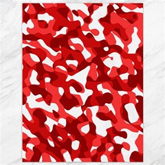 Red And White Camouflage Pattern Canvas 36  X 48  by SpinnyChairDesigns