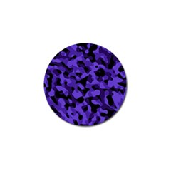 Purple Black Camouflage Pattern Golf Ball Marker (10 Pack) by SpinnyChairDesigns