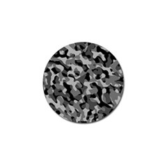 Grey And Black Camouflage Pattern Golf Ball Marker by SpinnyChairDesigns