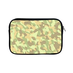 Light Green Brown Yellow Camouflage Pattern Apple Ipad Mini Zipper Cases by SpinnyChairDesigns