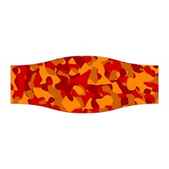 Red And Orange Camouflage Pattern Stretchable Headband by SpinnyChairDesigns