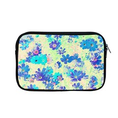 Cosmos Flowers Blue Apple Macbook Pro 13  Zipper Case by DinkovaArt