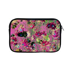 Cosmos Flowers Dark Red Apple Macbook Pro 13  Zipper Case by DinkovaArt