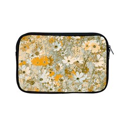 Cosmos Flowers Sepia Color Apple Macbook Pro 13  Zipper Case by DinkovaArt