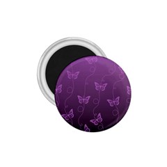 Purple Butterflies Pattern 1 75  Magnets by SpinnyChairDesigns