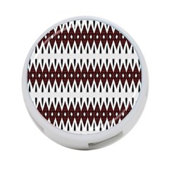 Brown And White Ikat 4-port Usb Hub (one Side) by SpinnyChairDesigns