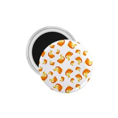 Orange Goldfish Pattern 1 75  Magnets by SpinnyChairDesigns