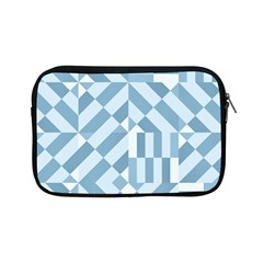 Truchet Tiles Blue White Apple Ipad Mini Zipper Cases by SpinnyChairDesigns