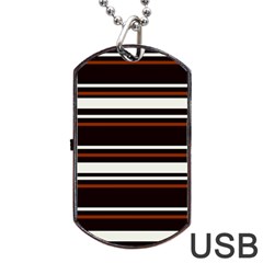 Classic Coffee Brown Dog Tag Usb Flash (one Side) by tmsartbazaar