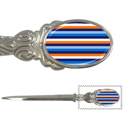 Ocean Blue Stripes Letter Opener by tmsartbazaar