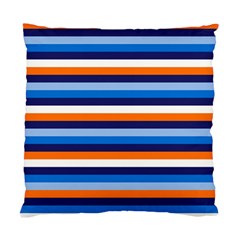 Ocean Blue Stripes Standard Cushion Case (one Side) by tmsartbazaar