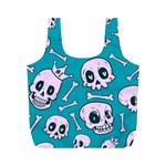 Skull Full Print Recycle Bag (M) Back