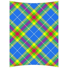 Clown Costume Plaid Striped Back Support Cushion by SpinnyChairDesigns