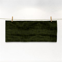 Army Green Texture Hand Towel by SpinnyChairDesigns