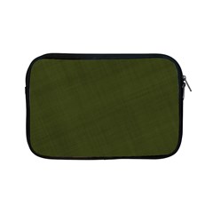 Army Green Color Texture Apple Ipad Mini Zipper Cases by SpinnyChairDesigns