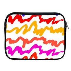 Multicolored Scribble Abstract Pattern Apple Ipad 2/3/4 Zipper Cases by dflcprintsclothing