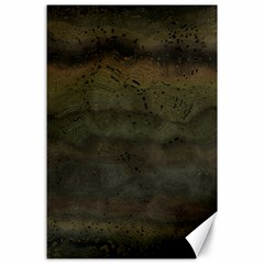 Army Green Grunge Texture Canvas 24  X 36  by SpinnyChairDesigns