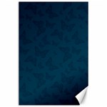 Indigo Dye Blue Butterfly Pattern Canvas 24  x 36  23.35 x34.74  Canvas - 1