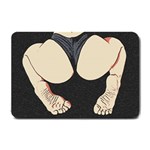 Sporty booty perfection, fit girl fitness illustration, sports theme Small Doormat  24 x16  Door Mat