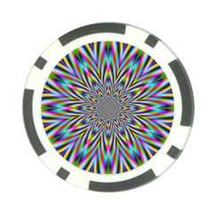 Psychedelic Wormhole Poker Chip Card Guard by Filthyphil