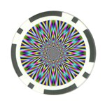 Psychedelic Wormhole Poker Chip Card Guard Back