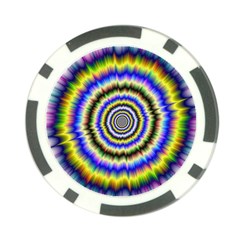 Psychedelic Blackhole Poker Chip Card Guard by Filthyphil