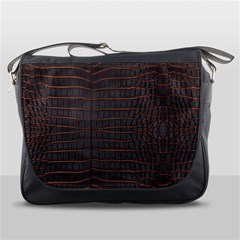 Chestnut Nile Crocodile Skin Messenger Bag by LoolyElzayat