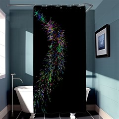 Galaxy Space Shower Curtain 36  X 72  (stall)  by Sabelacarlos