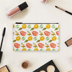 Citrus Gouache Pattern Cosmetic Bag (small) by EvgeniaEsenina