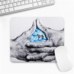 Hands Horse Hand Dream Large Mousepads by HermanTelo