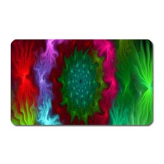 Rainbow Waves Magnet (rectangular) by Sparkle