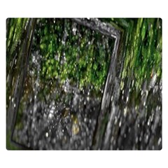 Green Glitter Squre Double Sided Flano Blanket (small)  by Sparkle