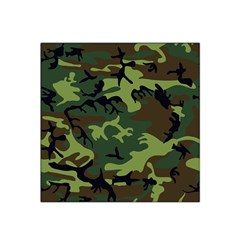 Forest Camo Pattern, Army Themed Design, Soldier Satin Bandana Scarf by Casemiro