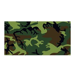 Forest Camo Pattern, Army Themed Design, Soldier Satin Wrap by Casemiro