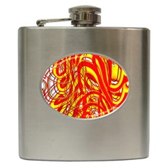 Fire On The Sun Hip Flask (6 Oz) by ScottFreeArt