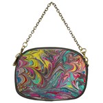 Abstract marbling Chain Purse (Two Sides) Front