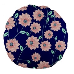 Floral Large 18  Premium Flano Round Cushions by Sobalvarro