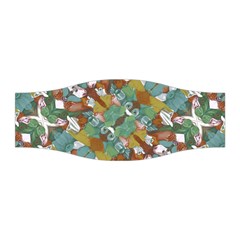 Multicolored Collage Print Pattern Mosaic Stretchable Headband by dflcprintsclothing