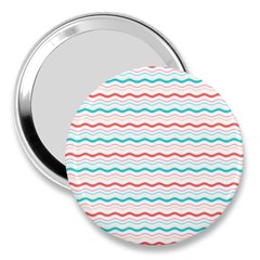 Aqua Coral Waves 3  Handbag Mirrors by CuteKingdom