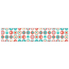 Aqua Coral Circles Small Flano Scarf by CuteKingdom