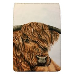 Highland Cow  Giclee Removable Flap Cover (l) by ArtByThree